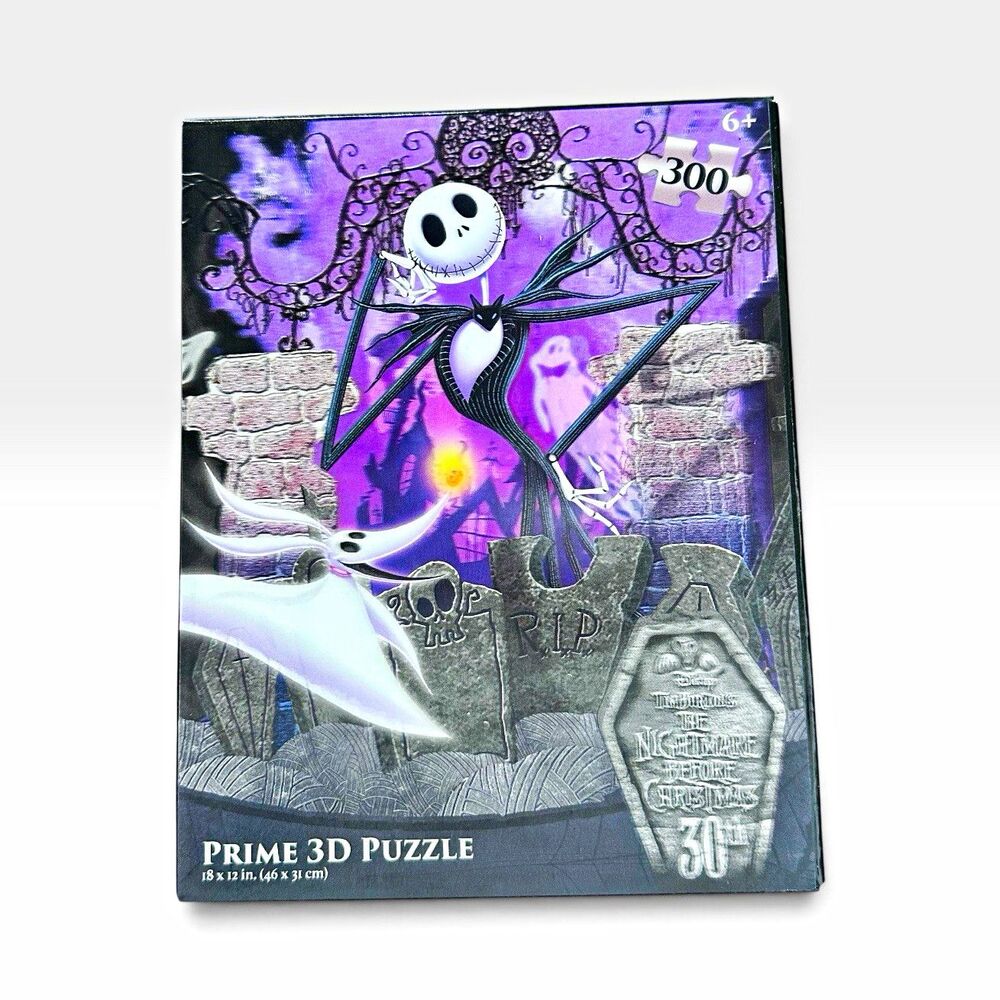Disney Nightmare Before Christmas Prime 3D Puzzle 300 Pc Jack Skellington Puzzle